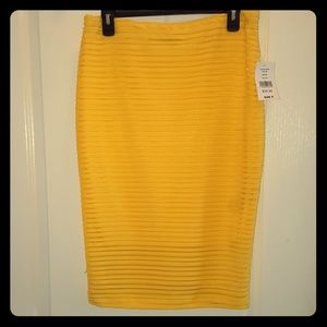 Yellow Pencil Skirt